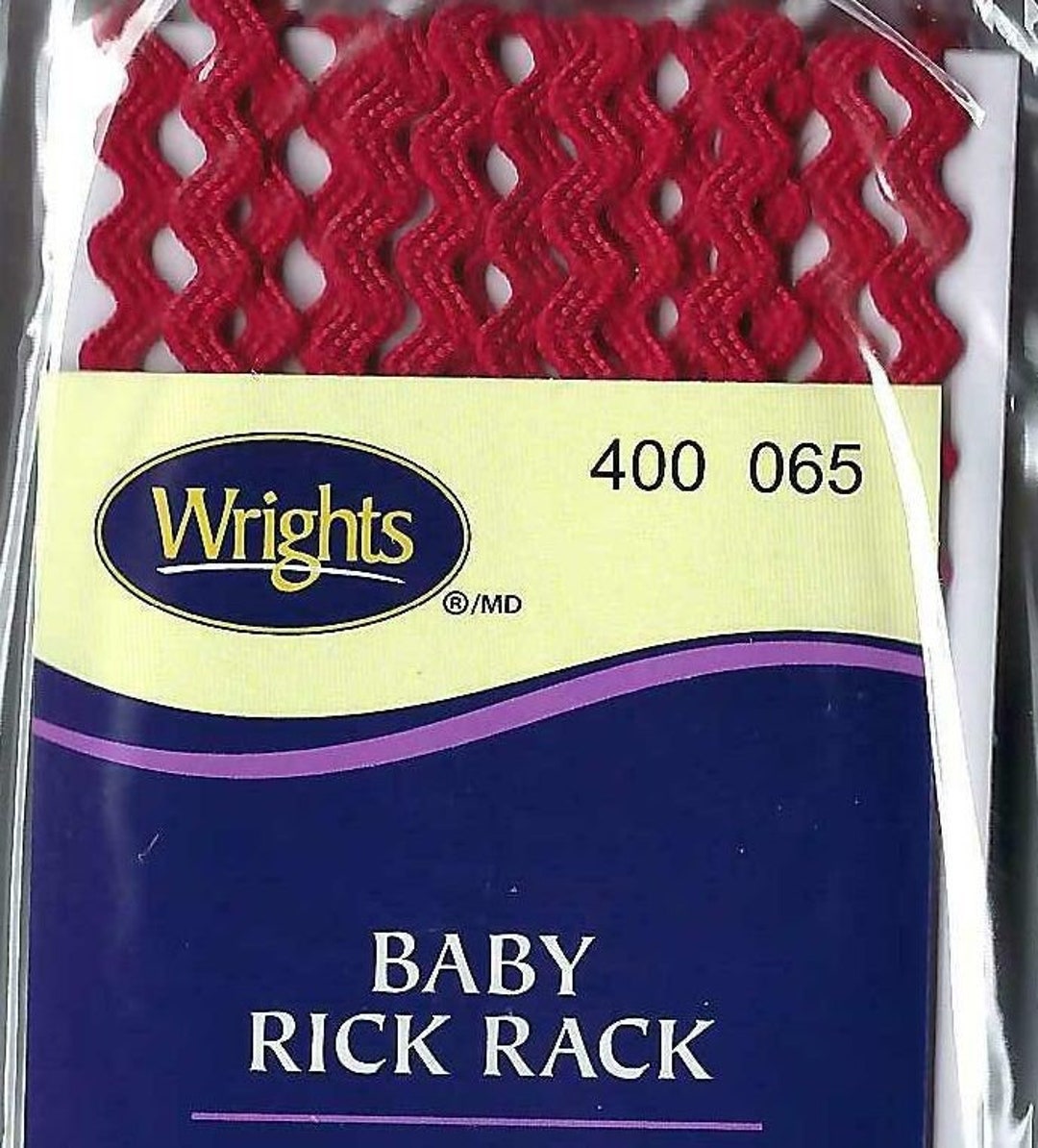 Red Baby Rick Rack 1/4