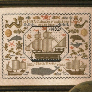 New World Sampler by Prairie Schooler Counted Cross Stitch Pattern/Chart