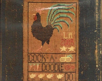 Rooster by La-D-Da Counted Cross Stitch Pattern/Chart