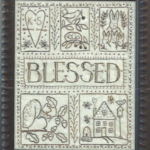 Blessed Sampler by Kathy Schmitz Needlework Pattern