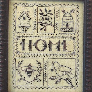 Home Sampler by Kathy Schmitz Needlework Pattern