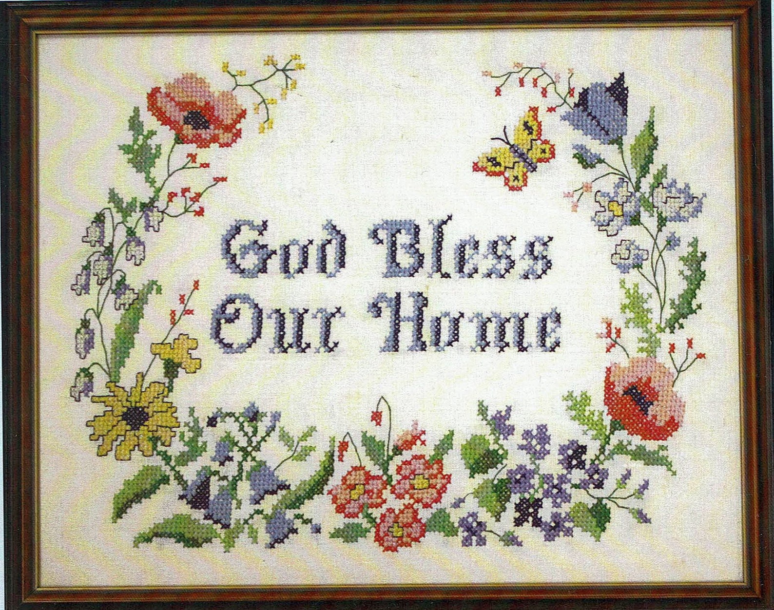 God Bless Our Home Stamped Sampler Kit by Country Stitching Etsy