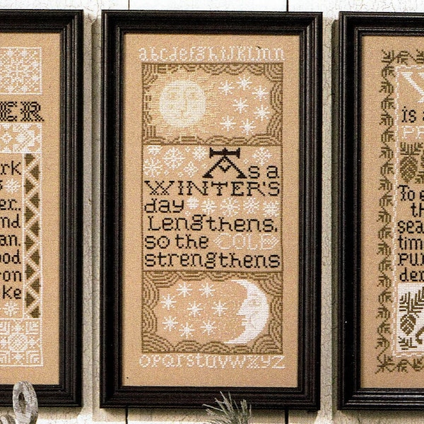 Winter Samplers by Prairie Schooler Counted Cross Stitch Pattern/Chart