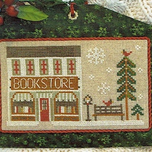 Bookstore - Hometown Holiday by Little House Needleworks Counted Cross Stitch Pattern/Chart