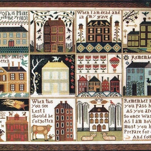 Houses of Hawk Run Hollow by Carriage House Samplings Counted Cross Stitch Pattern/Chart