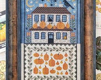 Pansy Patch Stitches Pumpkin House Cross Stitch Pattern - Etsy