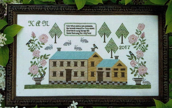 Rose Manor by Samplers Not Forgotten Counted Cross Stitch | Etsy