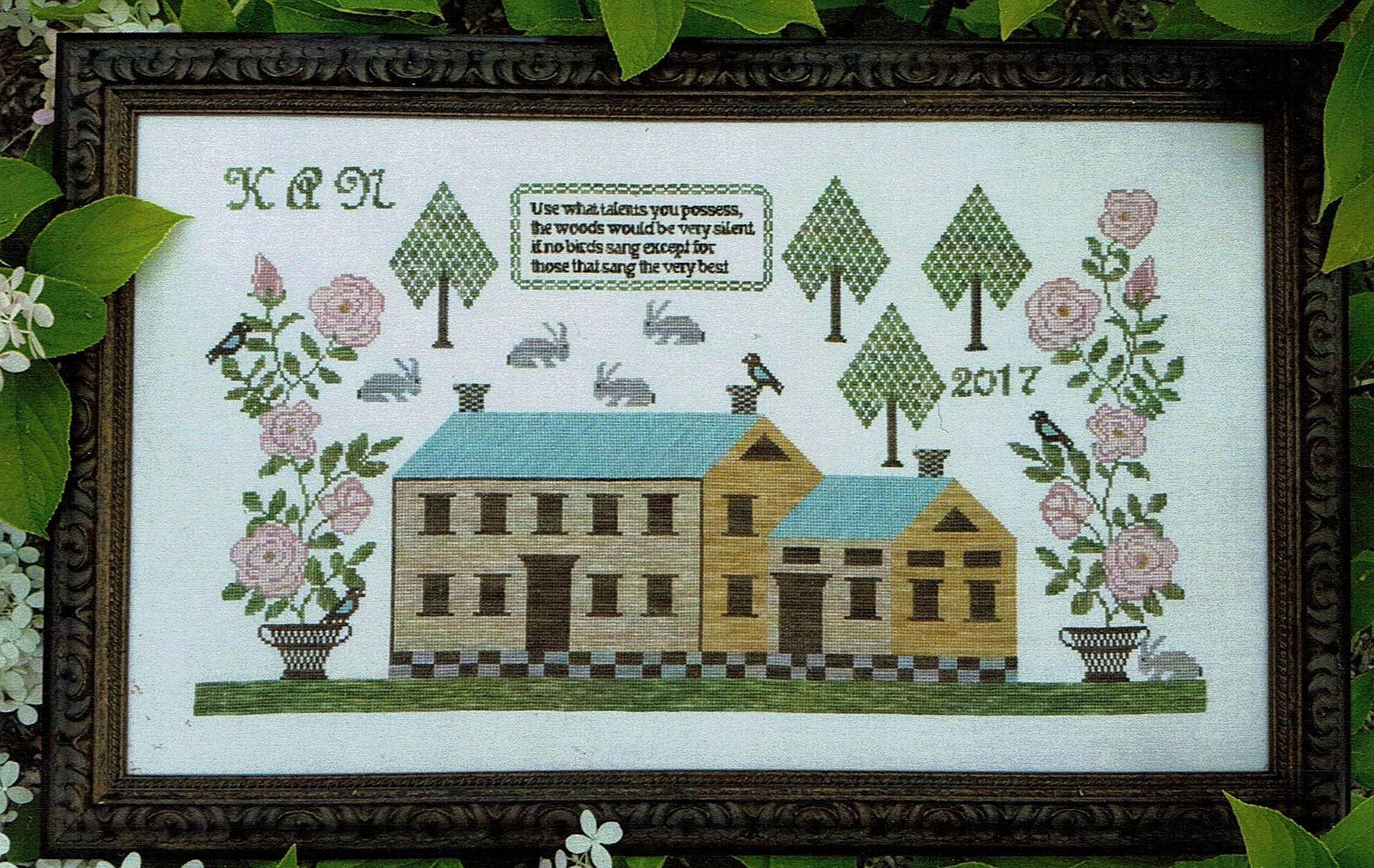 Rose Manor by Samplers Not Counted Cross Stitch Etsy