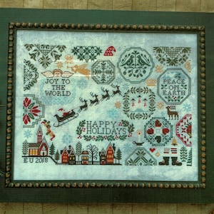 Holiday Quaker by Lila&#39;s Studio Counted Cross Stitch Pattern/Chart