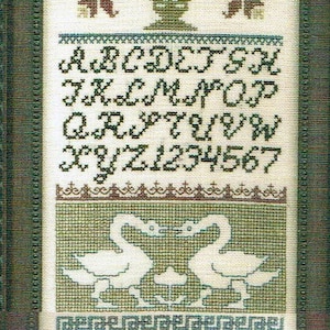 Sampler of Geese by Homespun Samplar Counted Cross Stitch Pattern/Chart