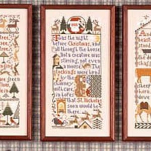 Christmas Samplers by Prairie Schooler Counted Cross Stitch Pattern/Chart