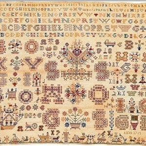 Permin of Copenhagen - Antique Sampler Kit - 1761 - Chart Linen  