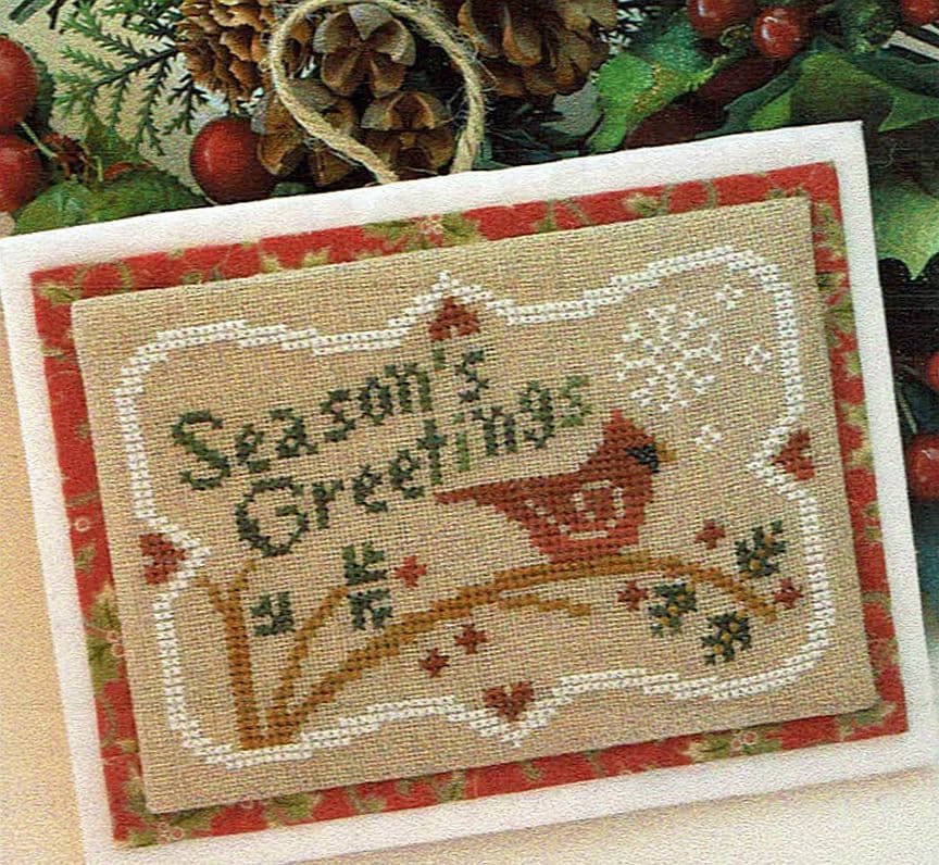 Season's Greetings by Little House Needleworks Counted Cross Stitch Pattern/Chart