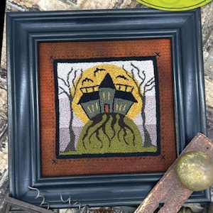 Haunted Manor by Threads That Bind Punch Needle Pattern