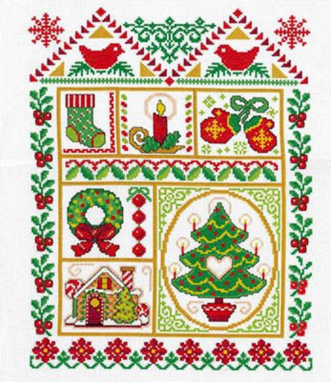 Christmas Sampler 2 by Imaginating Counted Cross Stitch Pattern/chart
