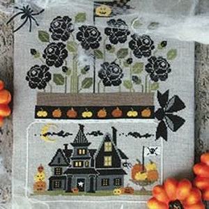 Halloween In A Jar by Madame Chantilly Counted Cross Stitch Pattern/Chart