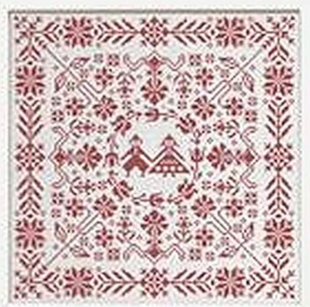 Swedish Folk Cushion by Modern Folk Embroidery Counted Cross Stitch  Pattern/chart - Etsy, image size:1080x1068