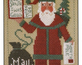 2012 Schooler Santa av Prairie Schooler Räknat Korsstygnsmönster/Diagram