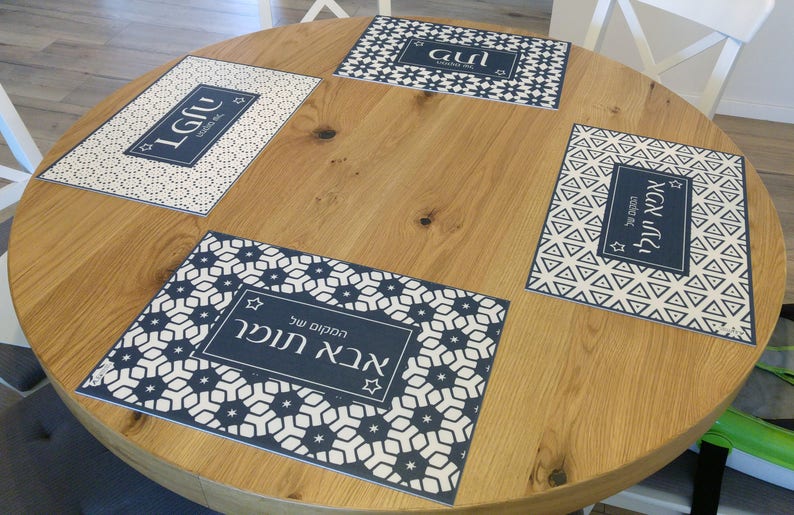 Custom colored placemat personalized with your name vinyl Etsy