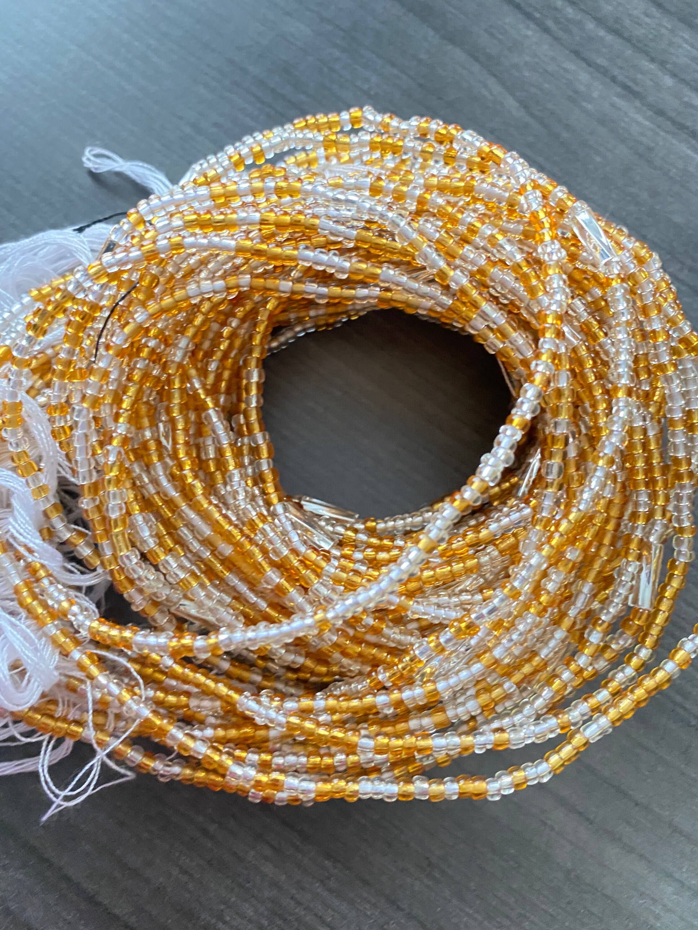 Handmade African Waist Beads – Crystal Waistline Chain – Belly Chain Weight Controller – Togo