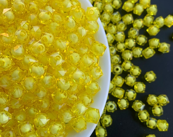 8mm Square Acrylic Loose Spacer Beads - Wholesale Bulk Acrylic Beads - Craft - For Making Jewelry - Beading Supply -Variety of colors 100pcs