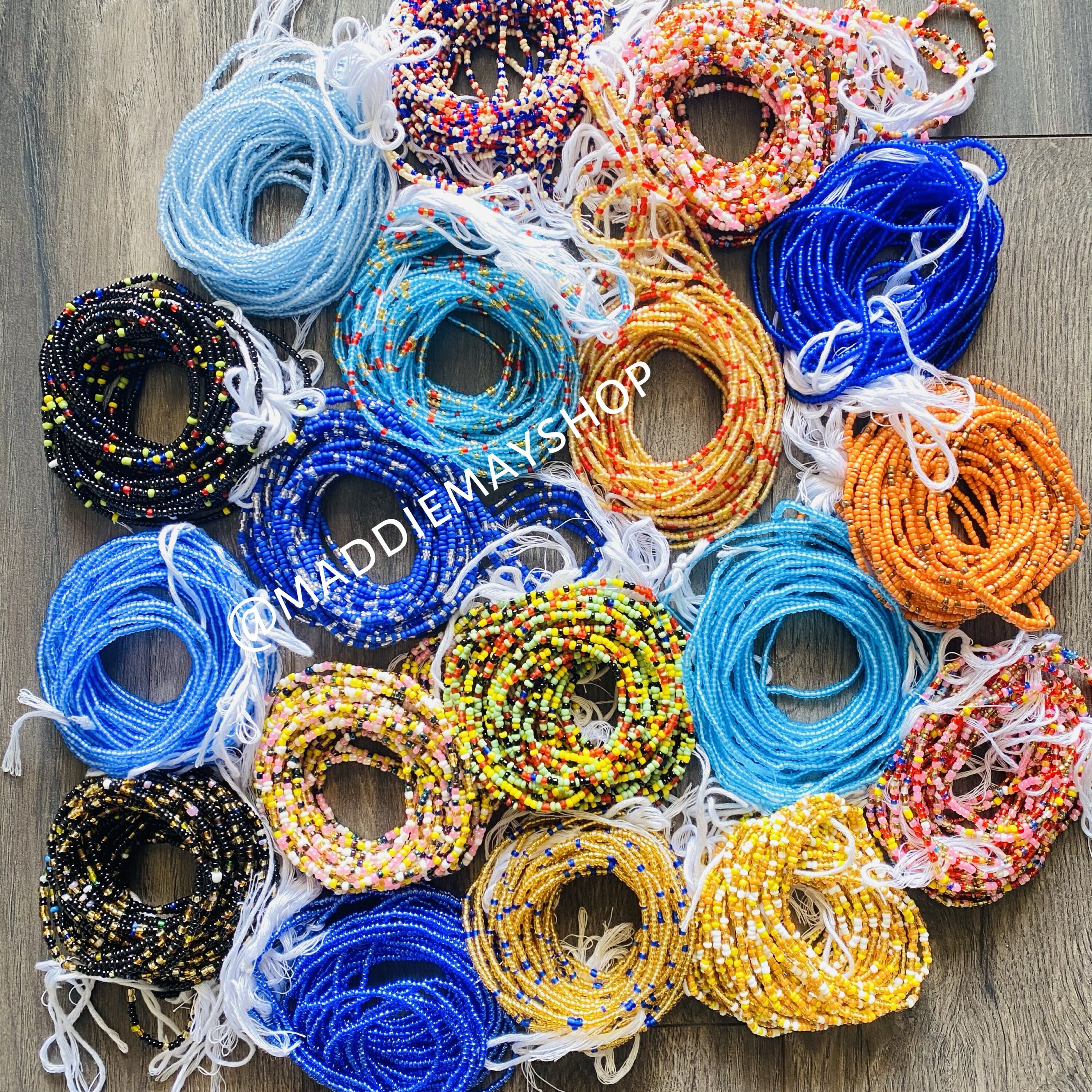 how do you tie waist beads