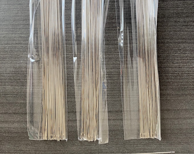 Beading needles, needles for making waistbeads, WaistBeads diy, Long needles.. 10 per pack