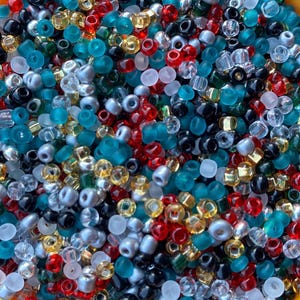 3mm Glass beads, Size 8/0 Seed beads,  Multicolored Beads, Glass Beads, DIY Jewelry Making, Crafting Supplies, Beading Project, Beading Sup