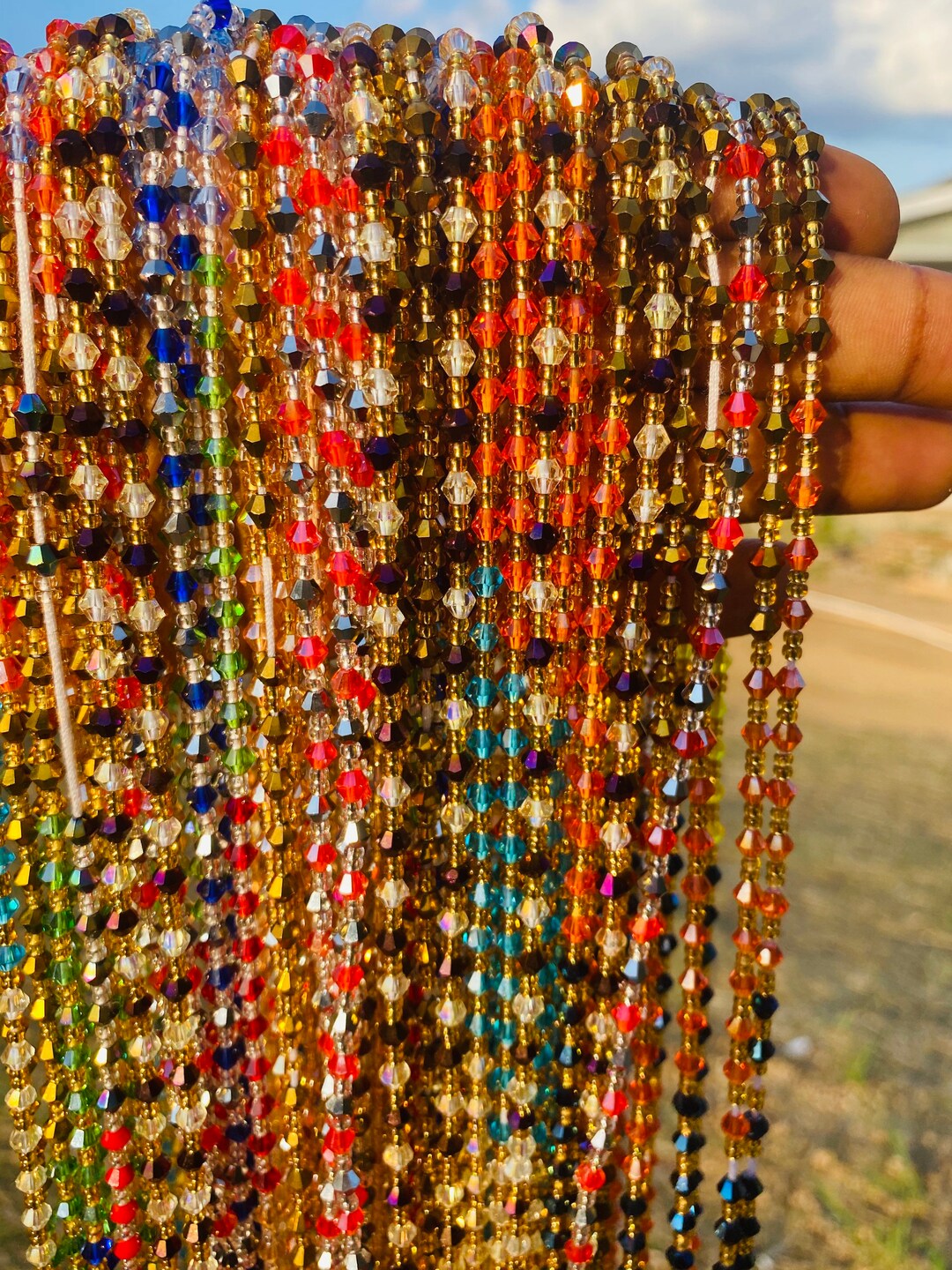 Crystal waist store beads designs