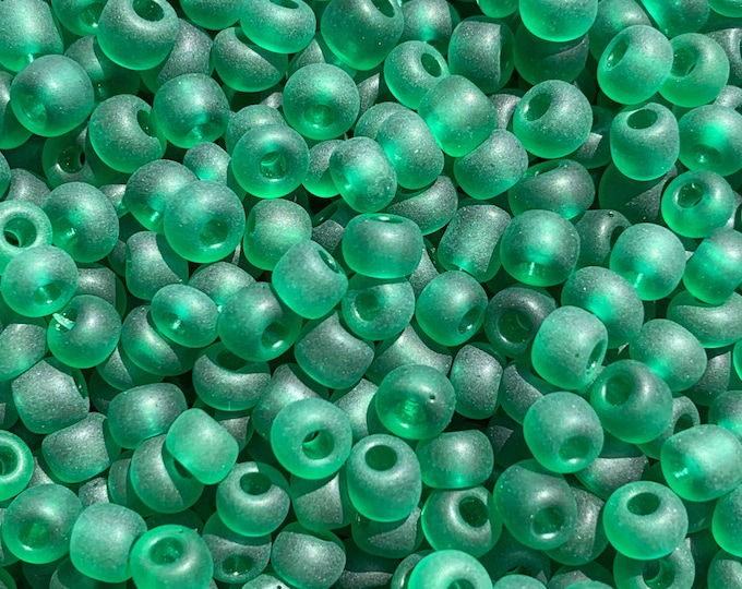 4mm Size 6/0 Frost Glass Beads, Frosted Beads, Bulk Beading Supplies, Glass Beads, DIY Jewelry Making, Jewelry Making Supplies, Frosty Beads