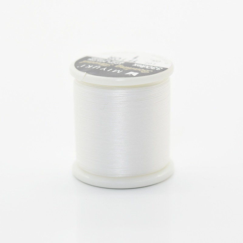 White Miyuki Nylon Beading Thread / 50m - 55 Yard Roll / for bead weav –  StravaMax Jewelry Etc