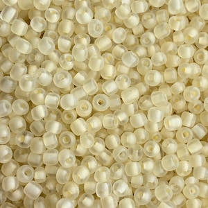 4mm size 6/0 Frost Glass Beads, Frosted Beads, Bulk Beading Supplies, Glass Beads, DIY Jewelry Making,Jewelry Making Supplies, Frosty Bead