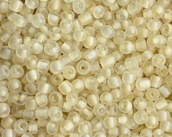 4mm size 6/0 Frost Glass Beads, Frosted Beads, Bulk Beading Supplies, Glass Beads, DIY Jewelry Making,Jewelry Making Supplies, Frosty Bead