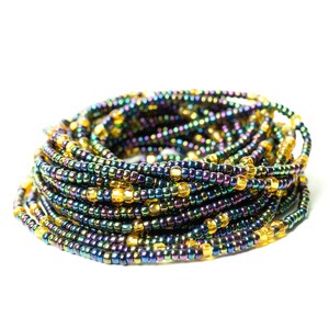 Muli-colored Waist Bead, Waist Bead, Belly Chain, Beaded Body Jewelry, Handmade waist Accessory, Gift for her, African Waist Bead, Tie On