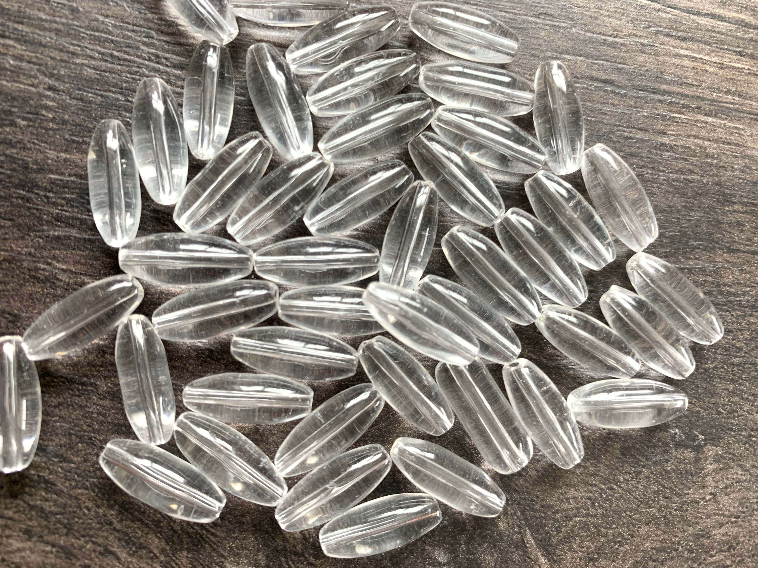 Rice Beads for Jewelry making, Bead Spacer, Decorative beads . Appr 25