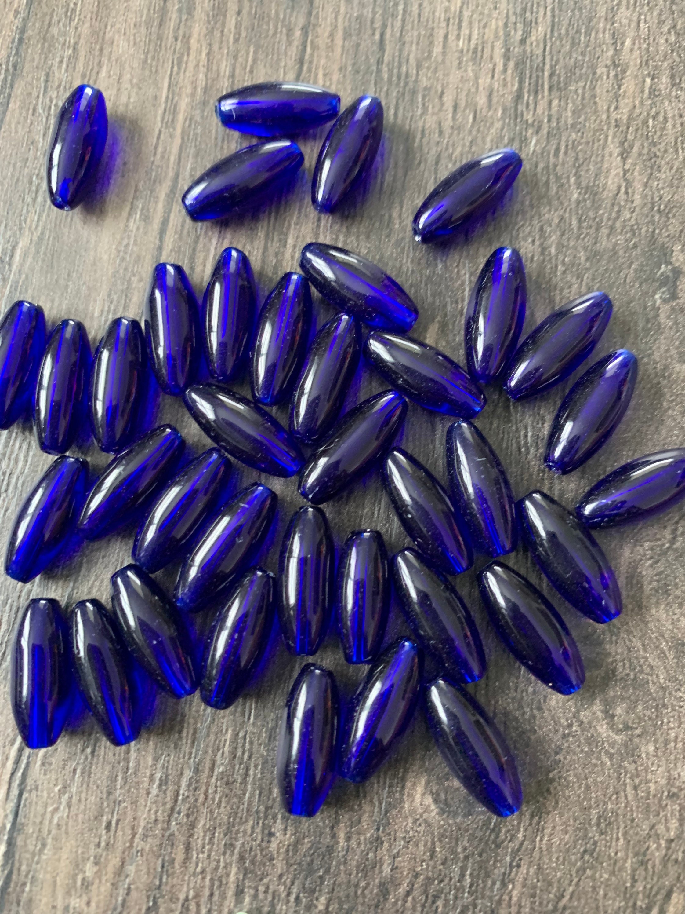 Rice Beads for Jewelry making, Bead Spacer, Decorative beads . Appr 25 per pack.