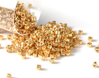 Miyuki Delica Gold Duracoat D11-1832 | 11/0 DB1832, Gold Plated,  Delica Beads, Embroidery beads, Japanese seed beads- 5 Grams
