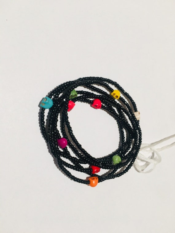 gold african waist beads