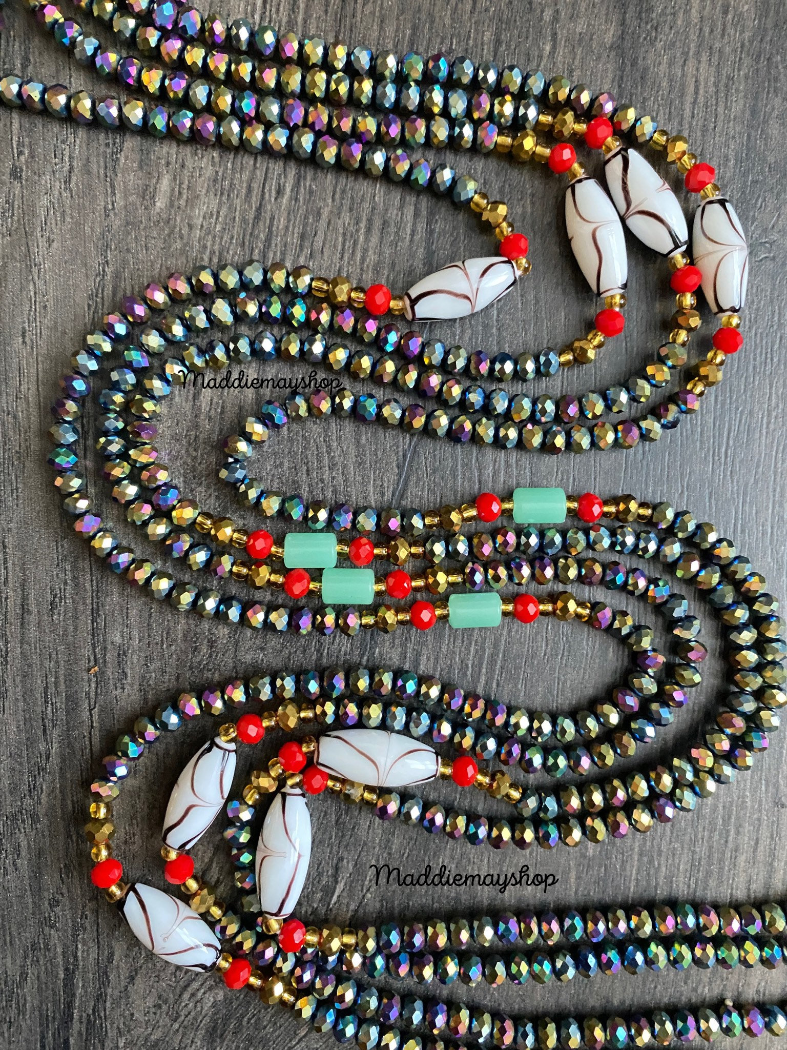 Crystal waist outlet beads designs