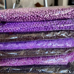 4mm- Size 6/0 Glass Beads, Seed Beads, DIY Jewelry Making Supplies, Different Colors, Crafting Supplies, Bulk Beading Supplies, 450 grams