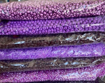 4mm- Size 6/0 Glass Beads, Seed Beads, DIY Jewelry Making Supplies, Different Colors, Crafting Supplies, Bulk Beading Supplies, 450 grams
