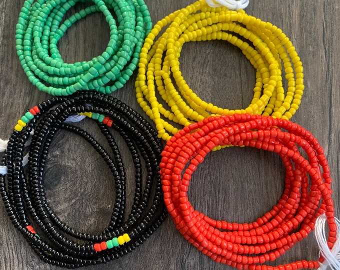 4 Pc Combo set- Waist Bead, Waist Bead, Belly Chain, Beaded Body Jewelry, Handmade waist Accessory, Gift for her, African Waist Bead, Tie On