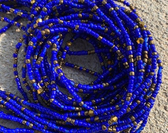 Muli-colored Waist Bead, Waist Bead, Belly Chain, Beaded Body Jewelry, Handmade waist Accessory, Gift for her, African Waist Bead, Tie On