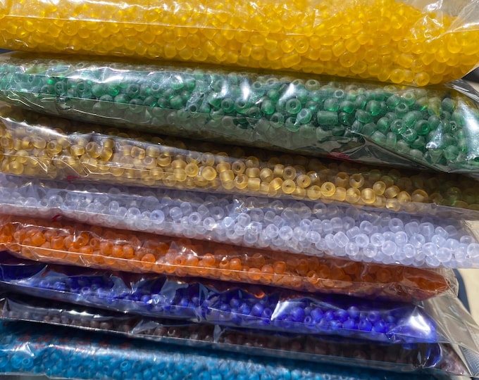 4mm Size 6/0 Frost Glass Beads, Frosted Beads, Bulk Beading Supplies, Glass Beads, DIY Jewelry Making, Jewelry Making Supplies, Frosty Beads