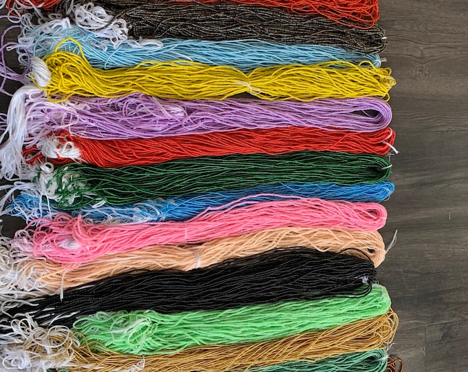 Wholesale Waistbeads, Tie on waist beads, African waistbeads, Ghana waist beads, wholesale waist beads, bulk waist beads, 45”-52”