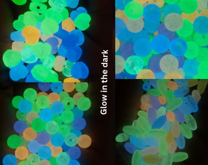 Glow in the Dark, Loose Spacer Beads - Wholesale Bulk Acrylic Beads - Craft - For Making Jewelry - Beading Supply- 50pcs
