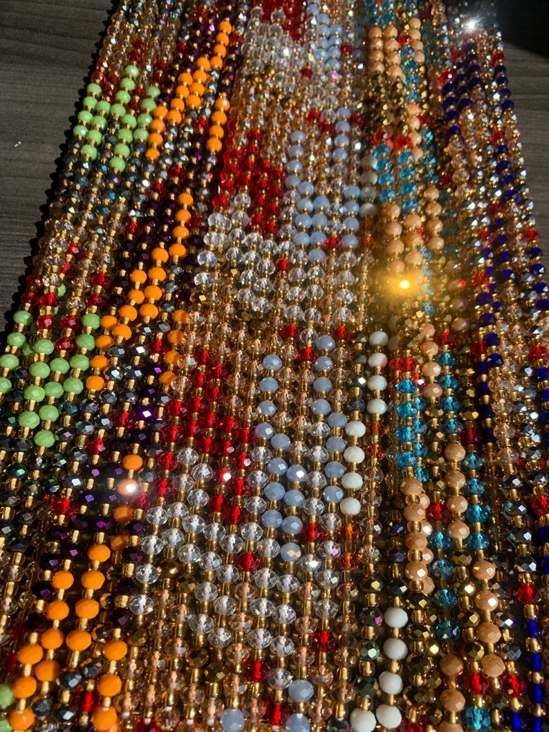 Crystal Waist Beads Wholesale- WaistBeads with crystals- Belly c Crystal Waist Beads Wholesale- WaistBeads with crystals- Belly c