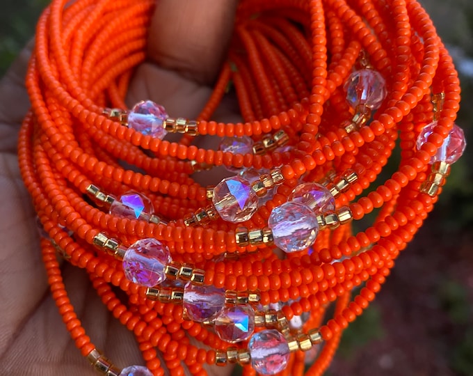 Orange Waist bead