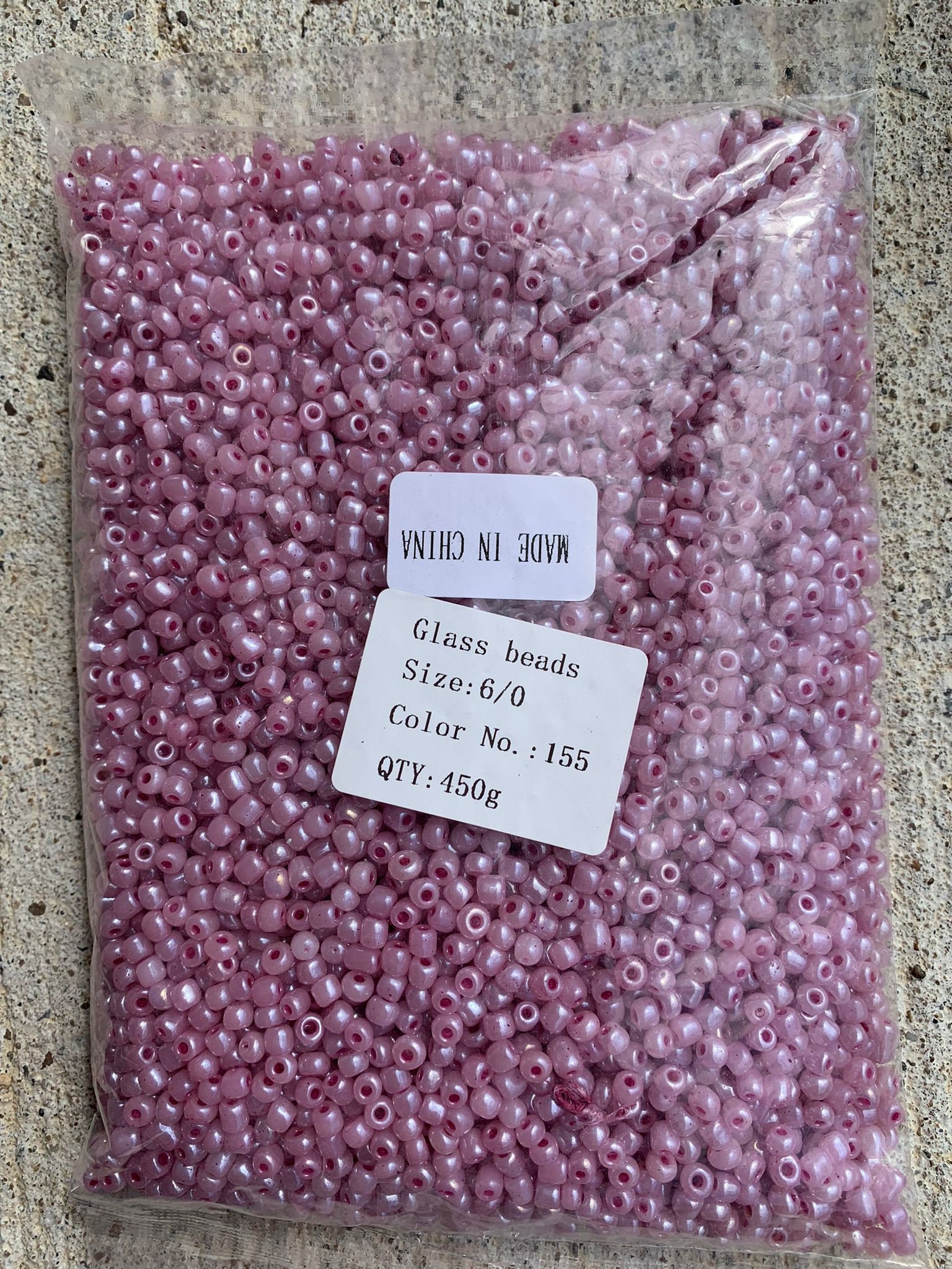 6/0 Glass Beads, Seed Beads, DIY Jewelry Making Supplies, Assorted Colors,  Crafting Supplies, Bulk Beading Supplies, 450 grams per Pack