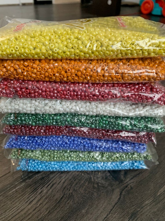 4mm - サイズ6/0 ガラスビーズ、シードビーズ、DIYジュエリー製作用品
